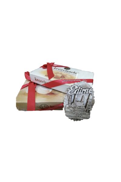 KEÇECİZADE 275 Gr Square Almond Cookies + 215 Gr Almond Paste + Edirne Magnet