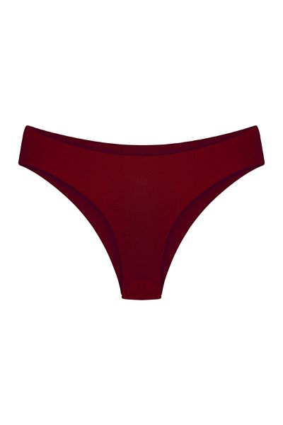 HNX Chiloți pentru damă, cu microțesătură, non-Ghost Mark Bikini, burgundy