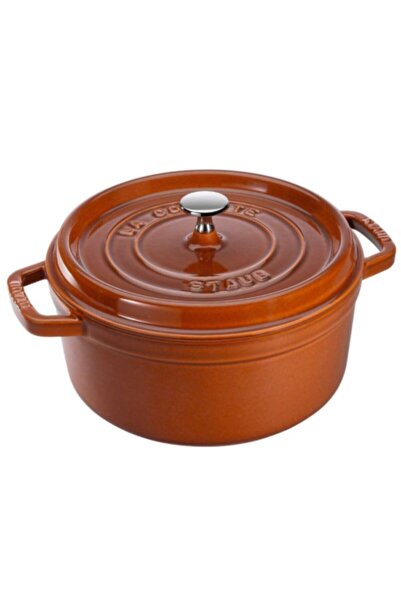 STAUB Staub Cast Iron Saucepan Round Cinnamon 28 Cm