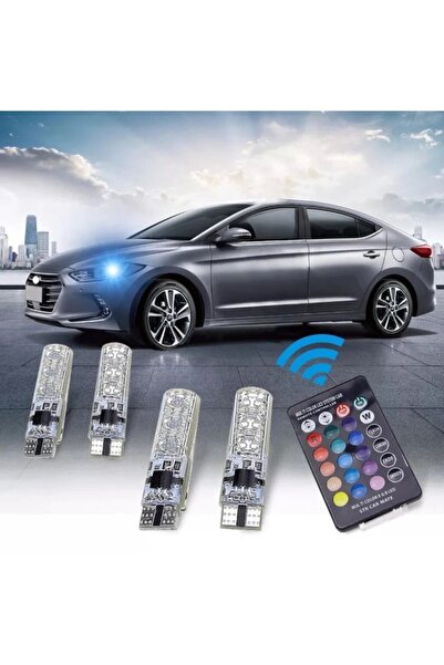 Aksefuar Lazer Peugeot 206 Kumandalı Çakarlı Rgb T10 Park Ledi