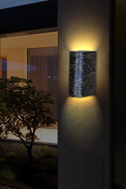 fullreyon Mermer Desen Plastik Kasa Dekoratif Çift Yönlü Iç Dış Mekan Aplik (AMPULLER HARİÇ)