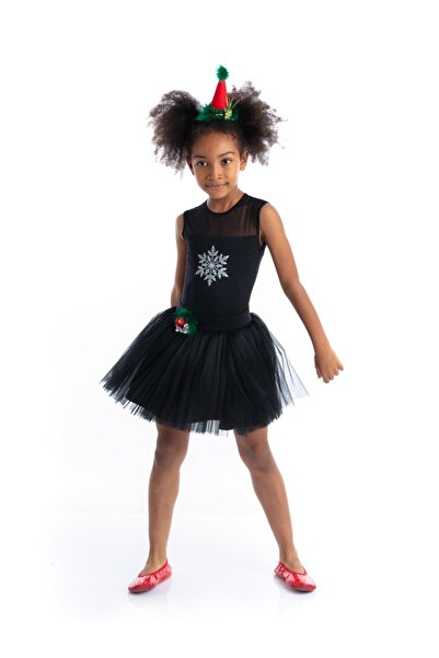 Tameris Kostüm Black Plain Tutu Skirt Black Snowy Body