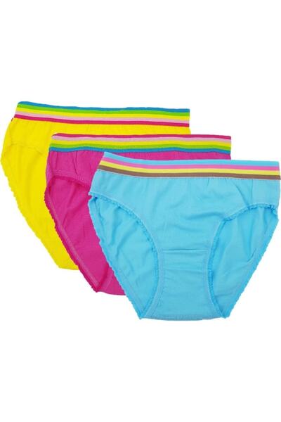 Tutku Γυναικεία εσώρουχα μπικίνι Βαμβακερά πολύχρωμα εσώρουχα 3 Συσκευασία