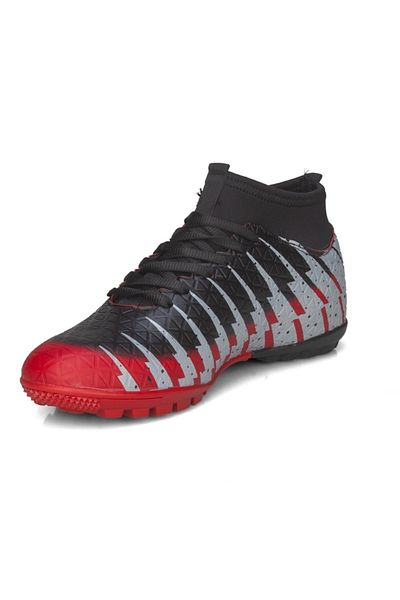 Lion 1453 Black Red Turf Turf Shoes