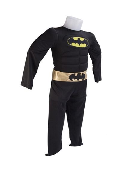 Batman Children's Costume Muscular Cloak Masked Outfit