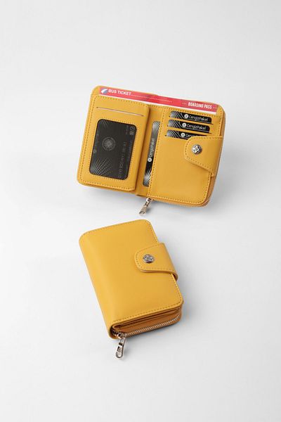 CENGİZ PAKEL Small Size Yellow Women's Wallet