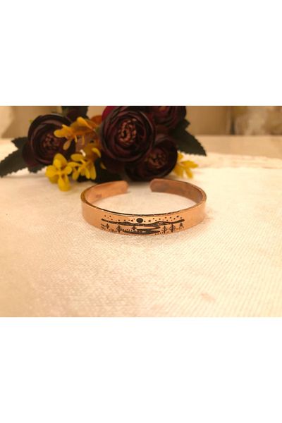 KAVELE Pure Copper Bracelet - Landscape Model - Suitable for All Wrists - Unisex