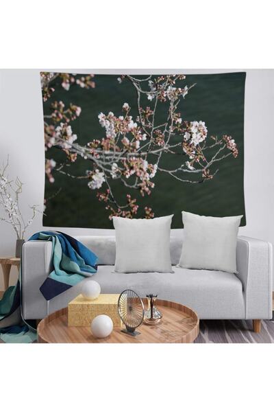 MEKTA HOME Model floral 16 Husă decorativă pentru perete, lavabilă, rezistent...