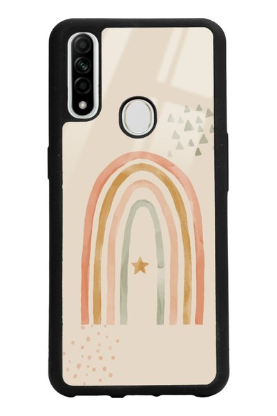 Spoyi Oppo A31 Glossy Phone Case with Watercolor Art Design
