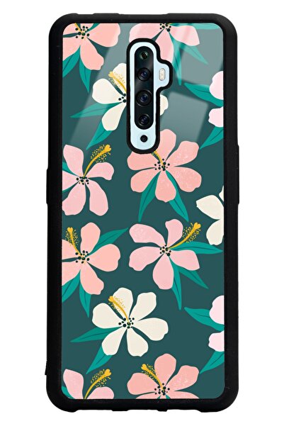 Spoyi Oppo Reno 2z Leaf Flovers Tasarımlı Glossy Telefon Kılıfı