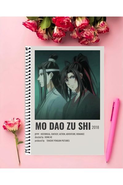 animeandyourworld Mo Dao Zu Shi Anime Notebook - 1 Piece, A4 Size 21*29 Cm, Special Design, Unlined Large Size