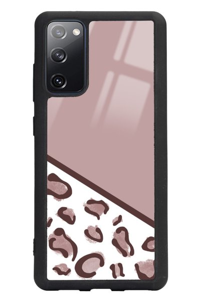 Spoyi Samsung S20 Fe Coffee Leopard Design Glossy Phone Case