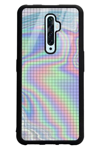 Spoyi Oppo Reno 2z Neon Dama Tasarımlı Glossy Telefon Kılıfı