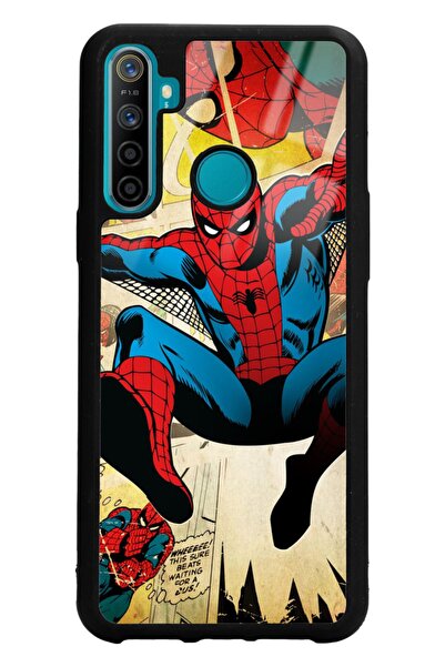 Spoyi Oppo Realme 5i Spider-man Örümcek Adam Tasarımlı Glossy Telefon Kılıfı