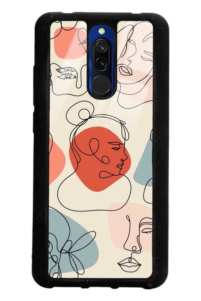 Spoyi حافظة هاتف لامعة بتصميم قناع عاري لهاتف Xiaomi Redmi 8