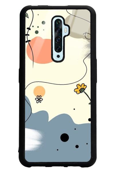 Spoyi Oppo Reno 2z Nude Papatya Tasarımlı Glossy Telefon Kılıfı