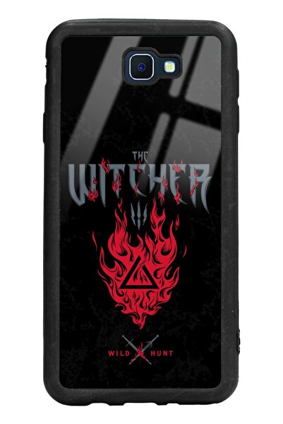 Spoyi Samsung J7 Prime Witcher 3 Fire Tasarımlı Glossy Telefon Kılıfı