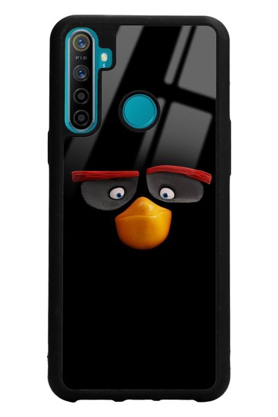 Spoyi Oppo Realme 5i Glossy Phone Case with Black Design