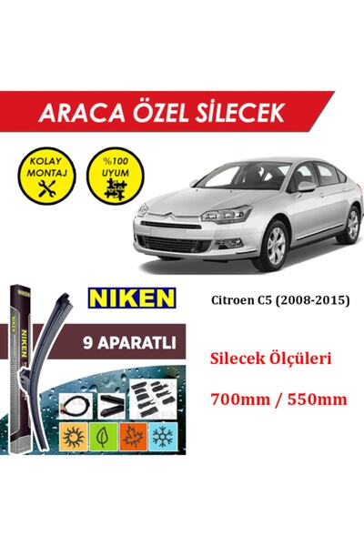 MeyZone Citroen C5 Ön Cam Silecek Takımı (2008-2015)
