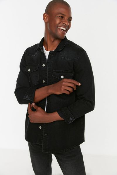 Black Men Shirts Styles, Prices - Trendyol