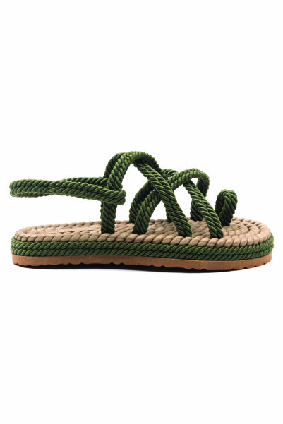 PASSAGE SHOES 6141 Khaki Rope Rope Women's Sandals