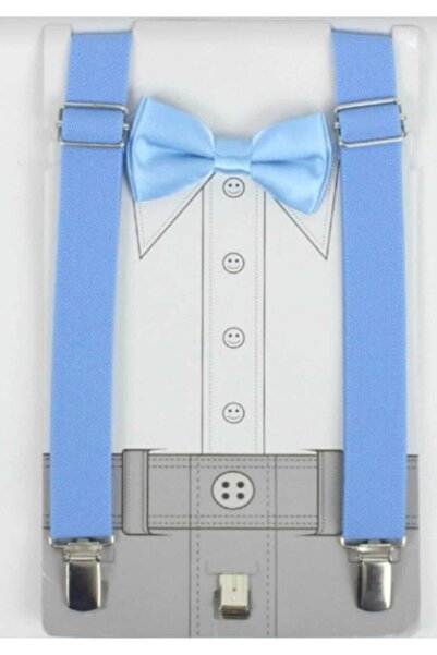 BLUEMOOR حمالة بنطلون للأولاد - إكسسوار عرض بدلة ربطة عنق