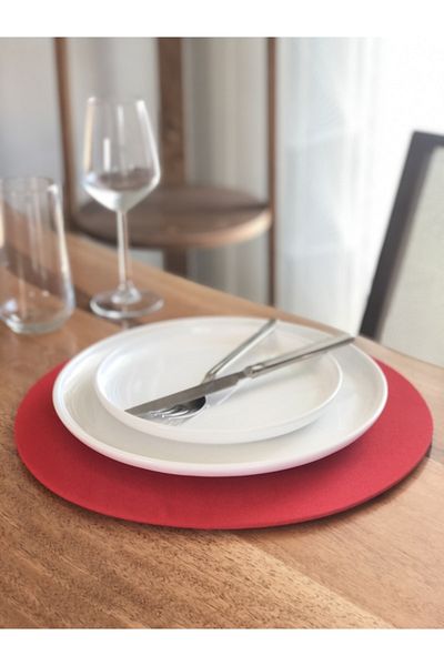 desen izmir American Service, 6-Piece Red Plate Case