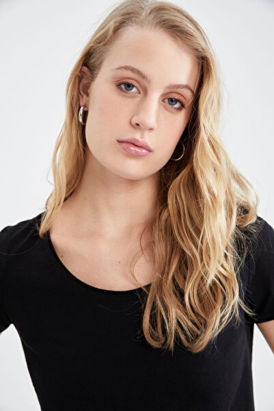 DeFacto Regular Fit Bisiklet Yaka Kısa Kollu %100 Pamuk Tişört