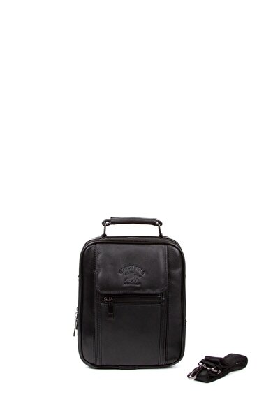 Destan Hakiki Deri Kapaklı Erkek El Çantası (küçük)