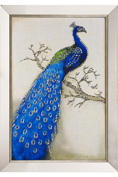 Tuvalist Ayna Çerçeveli Kabartmalı Kanvas Tablo 50x70 Cm.