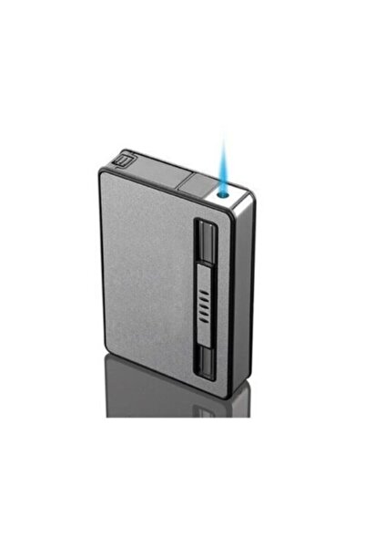 Yeni Özel Otomatik Jet Çakmaklı Sigara Tabakası Sarma Tutun Saklama Kutusu