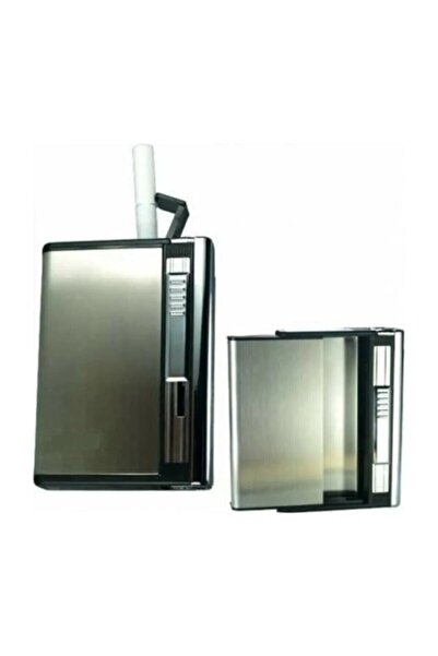 Yeni Özel Otomatik Jet Çakmaklı Sigara Tabakası Sarma Tutun Saklama Kutusu