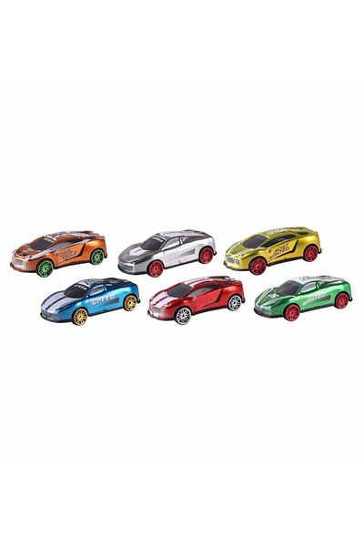 Toysan مجموعة سيارات لعبة سبيد ريسر المعدنية المكونة من 5 قطع