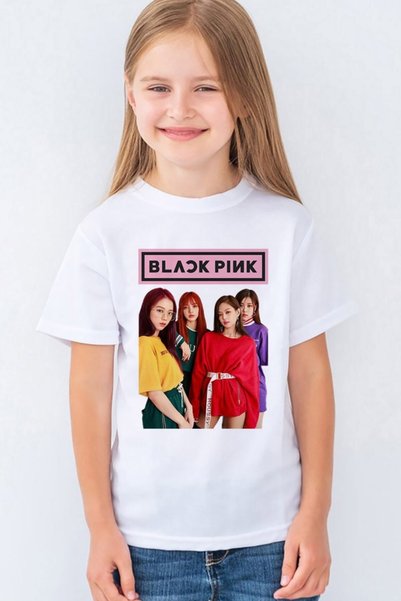 Morinna İm Tricou unisex pentru copii cu imprimeu Blackpink Mr-05