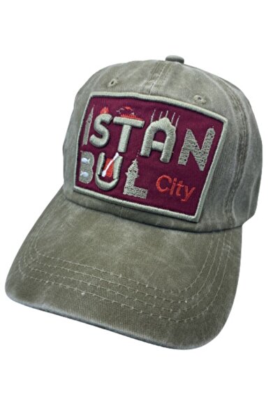 Shopiolog Καπέλο μπέιζμπολ Unisex Vintage Khaki Istanbul