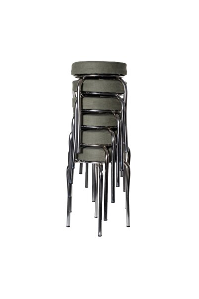 ekipmetal Tabure Kumaş Yeşil ( 6 Adet )