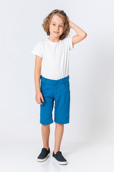 incity Boy's Slim Fit Blue Capri