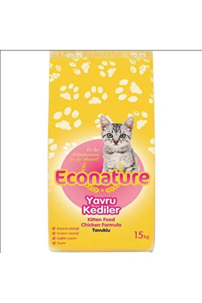 Econature Tavuklu Yavru Kedi Maması 15 Kg