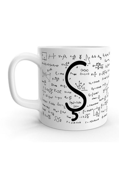 Rock'n Fox Letter S Math Formula Design Mug with Letter
