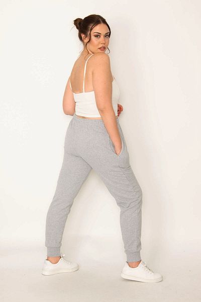 Şans Große Größen in Sweathose - Grau - Slim