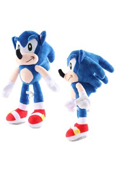 Cango Süper Sonic Peluş Oyuncak Büyük Boy Sonic Peluş 45 Cm
