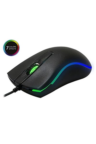 Everest Sm-m9 Usb Siyah 3d 7 Renk Efektli Optik Led Mouse