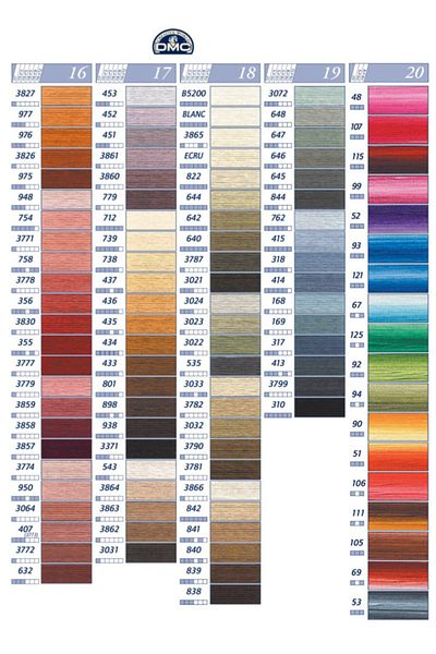 BALIM ÖRGÜ EVİ Dmc Koton Perle No:8 Choose-Buy 10 gr 20 Color Cross Stitch Thread Set