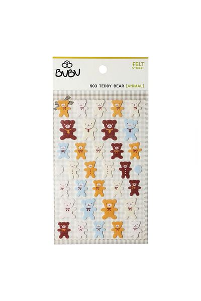 Bubu Felt Sticker Teddy Bears