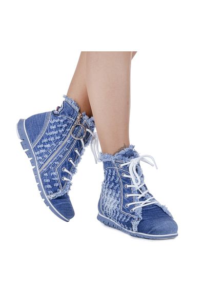 StarBlueMooN Women's Denim Boots