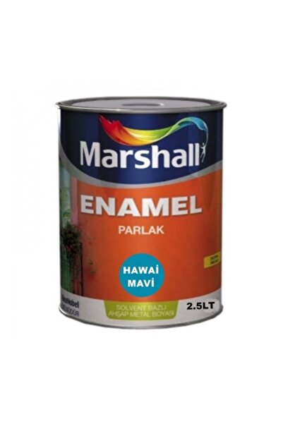 Marshall Enamel Parlak Sentetik Yağlı Boya 2,5 Lt Hawai Mavi