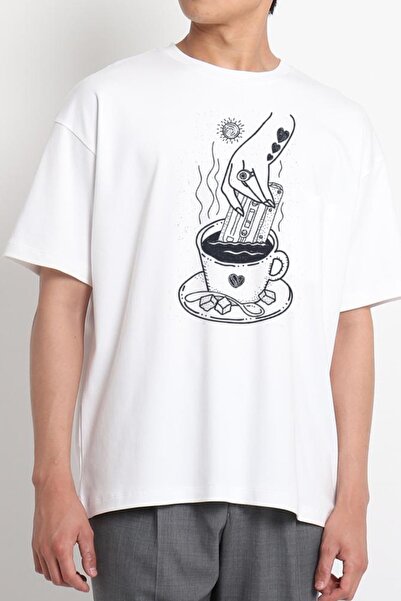 GreenMint للجنسين أبيض أنا أحب قهوتي مع طعم الموسيقى الجيدة