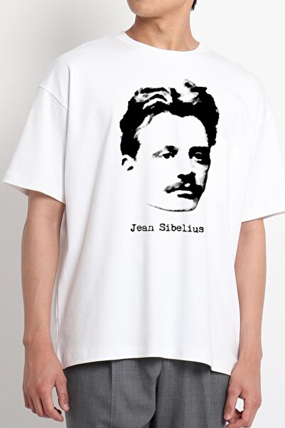 GreenMint تي شيرت أبيض للجنسين من جان سيبيليوس كلاسيكي للموسيقى