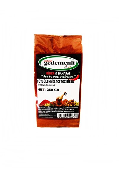 GEDEMENLİ Tütsülenmiş Acı Toz Biber 250 Gr