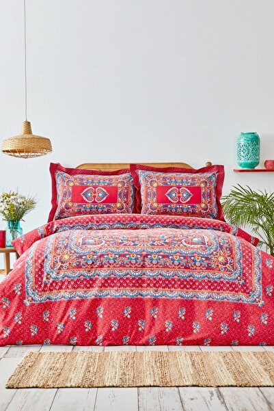 Karaca Home Mihver 100% Cotton Double Duvet Cover and Pillow Set
